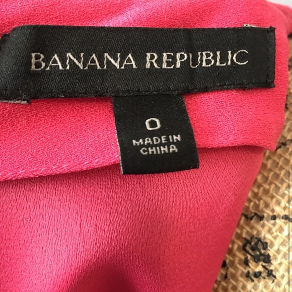 Banana Republic Dress Flutter Sleeve Pink Size 0 - Picture 3 of 5